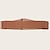 abordables Cinturones de mujer-Mujer Cinturón Ancho cinturón de corsé Cuero Sintético Hebilla libre Geométrico Formal Clásico Fiesta Trabajo Negro Color Caquí