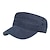 abordables Sombreros de hombre-Hombre gorra militar Sombrero de cadete Negro Azul Marino Oscuro Algodón Moda Moderno Ropa de Exterior Casual Diario Plano