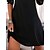 cheap Casual Dresses-Women&#039;s Casual Dress Mini Dress Black Pure Color Half Sleeve Winter Fall Spring Lace Fashion Crew Neck Daily Vacation 2023 S M L XL XXL 3XL 4XL 5XL