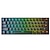 cheap Keyboards-K620 Mini Gaming Mechanical Keyboard green Axis Red Axis 61 Keys RGB Hotswap Type-C Wired Gaming Keyboard PBT Keycaps Ergonomics Keyboards