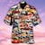 billige herrelejrskjorter-Herre Skjorte Hawaii skjorte Bil Grafiske tryk Aftæpning Gul Afslappet Hawaiiansk Kortærmet Trykt mønster Knap ned Tøj Tropisk Mode Hawaiiansk Blødt