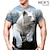 cheap Men&#039;s Plus Size T-shirts-Men&#039;s Plus Size T shirt Tee Big and Tall Graphic Crew Neck Print Short Sleeve Spring &amp; Summer Vintage Streetwear Comfortable Casual Sports Tops