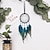cheap Dreamcatcher-Blue Dream Catcher Handmade Gift Feather Hook Flower Wind Chime Ornament Wall Hanging Decor Art Boho Style 9x40cm/3.54&#039;&#039;x16&#039;&#039;