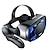 baratos Consoles de Jogos-óculos 3d vr realidade virtual 3d vr headset óculos inteligentes capacete para smartphones celular 7 polegadas lentes binóculos com controladores