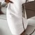 cheap Mini Dresses-Women&#039;s Work Dress Bodycon Sheath Dress Mini Dress White Pure Color Long Sleeve Winter Fall Spring Cold Shoulder Fashion V Neck Loose Fit Daily 2023 S M L XL