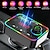 cheap Bluetooth Car Kit/Hands-free-Bluetooth FM Transmitter with Upgrade Your Car Audio System and Dual USB Charger With 7 Color LED Backlit Light
