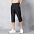 cheap Mens Active Shorts-Men&#039;s Cropped Pants Capri Pants Pocket Drawstring Elastic Waist Plain Comfort Sports Daily Leisure Sports Holiday Stylish Classic Style Black Light Grey