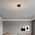 cheap Dimmable Ceiling Lights-LED Ceiling Lights Dimmable 9.7cm LED Flush Mount Ceiling Light Bar 3000-6000K 5W Acrylic Simple Lamp for Bedroom Hallway Kitchen Gallery Low Ceilings Areas Black White