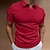 cheap Classic Polo-Men&#039;s Golf Shirt Casual Going out V Neck Short Sleeve Sportswear Casual Solid Color Striped Split Ends Simple Spring &amp; Summer Slim Black White Wine Navy Blue Blue Khaki Golf Shirt