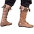 billige Cowboy &amp; Western Boots-Herre Støvler Cowboy Western støvler Middelalderlige støvler Renæssance støvler Gang Klassisk Afslappet udendørs Daglig Syntetisk læder Vandtæt Bekvem Støvletter Hjemmesko Sort Abrikos Efterår Vinter