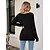 cheap Blouses &amp; Shirts-Women&#039;s Shirt Blouse claret ArmyGreen Black Plain Casual Long Sleeve Square Neck Basic Regular S
