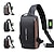 お買い得  ラップトップバッグ、ケース、スリーブ-USB充電ポート付き盗難防止コンピュータバッグ 防水性と傷防止バックパック ポータブルチェストバッグ