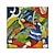 abordables Pinturas famosas-Pintura al óleo hecha a mano lienzo arte de la pared decoración famosa wassily kandinsky abstracto para decoración del hogar enrollado sin marco pintura sin estirar