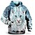 cheap Men&#039;s Plus Size Hoodies-Men&#039;s Plus Size Pullover Hoodie Sweatshirt Big and Tall Wolf Hooded Long Sleeve Spring &amp;  Fall Basic Fashion Streetwear Comfortable Work Daily Wear Tops