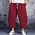 baratos Lar-Homens Shorts de linho Shorts de verão Calças Capri Bolsos Com Cordão Cintura elástica Tecido Conforto Respirável Comprimento da panturrilha Casual Feriado Para Noite à moda Clássico Preto Branco