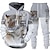 Недорогие аниме спортивный костюм-Животный принт Тигр Брюки Инвентарь Толстовка Аниме 3D Передний карман Графический Назначение Для пары Муж. Жен. Взрослые 3D печать