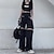 abordables Costumes vintage et anciens-Style de rue Gothique punk Pantalons Cargo Fille gothique Femme Mascarade Fête / Soirée Pantalon