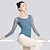 ieftine Basics Dans-Balet Îmbrăcăminte de Sport Leotard / Onesie Ruching Culoare Pură Despicare Pentru femei Performanță Antrenament Manșon Lung Înalt Poliester