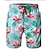 cheap Men&#039;s Board Shorts-Men&#039;s Board Shorts Swim Shorts Swim Trunks Summer Shorts Beach Shorts Pocket Drawstring Elastic Waist Flag Flamingo Pineapple Comfort Quick Dry Outdoor Daily Going out Fashion Streetwear White Light