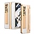 preiswerte Samsung-Handyhülle-Handy Hülle Handyhüllen Für Samsung Galaxy Z Fold 7 Z Fold 5 Z Fold 4 Z Fold 3 Klapphülle Stoßrahmen Flip Vollschutz Einfarbig PC PU-Leder