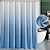 Недорогие Занавески для душа-Градиентная вафельная занавеска для душа, текстурированная ткань, водонепроницаемый декор для ванной комнаты, градиентный современный набор занавесок для душа с 12 крючками