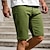 abordables pantalones cortos de trabajo-Hombre Pantalones cortos chinos Bermudas pantalones cortos de trabajo Bolsillo Plano Comodidad Transpirable Longitud de la rodilla Exterior Casual Diario Mezcla de Algodón Tejido Cruzado Moda Ropa de