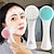 preiswerte Hautpflege-Accessoires-2 in 1 manuelle Gesichtsbürste, doppelseitige Verwendung, 3D-Ständer, tragbare Gesichtsreinigungsbürste, Schrubber, doppelte wasserdichte Silikon-Gesichtswaschbürste für tiefe
