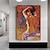 abordables Art Nude-Fait à la main Peinture à l&#039;huile Hang-peint Peint à la main Verticale Personnage contemporain Moderne Toile roulée (sans cadre)