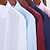 voordelige strijkvrije overhemden voor heren-Voor heren Overhemd Wit Blozend Roze Wijn Lange mouw Strijkijzer Lente Herfst Bruiloft Uitgaan Kleding