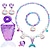 cheap Movie &amp; TV Theme Costumes-Girls&#039; Mermaid Tail Accessories Set Fairytale Princess Bags and Purses Necklace Earring Movie Cosplay Cute Little Mermaid Costume Party Halloween Masquerade World Book Day Costumes