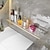 voordelige Badkamerplanken-doucherek zwart/goud acryl badkamerplank geperforeerd gratis toilet wastafel toilet wandgemonteerd opbergrek