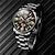 Недорогие Кварцевые часы-Мужские часы deyros, деловые роскошные кварцевые наручные часы из нержавеющей стали, модные мужские спортивные часы с браслетом, светящиеся часы