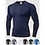 cheap Base Layer &amp; Compression-Men&#039;s Compression Shirt Running Shirt Classic Long Sleeve Base Layer Athletic Winter Spandex Breathable Quick Dry Moisture Wicking Fitness Gym Workout Running Sportswear Activewear Solid Colored