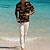 preiswerte Hawaiihemden mit Revers für Herren-Herren Hemd Tier Leopard Grafik-Drucke Umlegekragen Schwarz Braun Grün Khaki Blau + Blau Outdoor Strasse Kurze Ärmel Bedruckt Button-Down Bekleidung Tropisch Modisch Hawaiianisch Designer