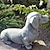 cheap Garden Sculptures&amp;Statues-Dachshund Statue Garden Decor Memorial Dog Figurines Puppy Lying Down Decor Garden Decoration Diy Accessories Home Decor