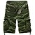 cheap Cargo Shorts-Men&#039;s Cargo Shorts Shorts Hiking Shorts Leg Drawstring 6 Pocket Plain Comfort Outdoor Daily Going out Cotton Blend Fashion Streetwear Black Army Green