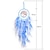 Χαμηλού Κόστους Ονειροπαγίδα-ζωή δέντρου μπλε ονειροπαγίδα χειροποίητο δώρο πουπουλένιο γάντζο λουλούδι κουδούνι αέρα στολίδι κρεμαστή διακόσμηση τοίχου τέχνη boho στυλ 16x60cm/6,3&#039;&#039;x24&#039;&#039;