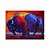 cheap Animal Paintings-Handmade Oil Painting Canvas Wall Art Decoration Modern Animal Coloured Yaks for Home Decor Rolled Frameless Unstretched Painting