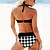 cheap Bikini Sets-Women&#039;s Swimwear Plus Size Tankini 2 Piece Swimsuit Plaid Polka Dot Black Blue Crop Top Bathing Suits Summer Sports