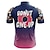 cheap Men&#039;s Jerseys-21Grams Men&#039;s Cycling Jersey Short Sleeve Bike Top with 3 Rear Pockets Mountain Bike MTB Road Bike Cycling Breathable Moisture Wicking Quick Dry Reflective Strips White Red Dark Navy Graphic Polyester