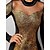 Χαμηλού Κόστους Γυναικεία Φορέματα-γυναικείο φόρεμα για πάρτι νυφικό φόρεμα για καλεσμένους κοκτέιλ φόρεμα bodycon μίνι φόρεμα χρυσό μακρυμάνικο χρώμα μπλοκ παγιέτες χειμώνα φθινόπωρο άνοιξη ψηλός λαιμός μόδα βραδινό πάρτι ανοιξιάτικο