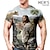 cheap Men&#039;s Plus Size T-shirts-Men&#039;s Plus Size T shirt Tee Big and Tall Graphic Crew Neck Print Short Sleeve Spring &amp; Summer Vintage Streetwear Comfortable Casual Sports Tops