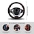 cheap Steering Wheel Covers-Fur Steering Wheel Cover For Car Universal 38cm Braided Car Steering Wheel Protection Cover Leather Anti Slip Interior Parts