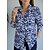 cheap Blouses &amp; Shirts-Women&#039;s Shirt Blouse Red Blue Brown Button Print Graphic Casual Long Sleeve Shirt Collar Basic Regular S