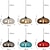 voordelige Eilandlichten-led hanglamp 28 cm enkele design hanglamp glas gegalvaniseerde moderne nordic stijl 110-240 v