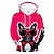 voordelige Cosplay anime hoodies en T-shirts voor dagelijks gebruik-Dier Bulldog Zonnebrillen Trui met capuchon Cartoon Manga Anime 3D Grafisch Trui met capuchon Voor Voor Stel Voor heren Dames Volwassenen 3D afdrukken