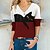 cheap Tees &amp; T Shirts-Women&#039;s T shirt Tee Black Yellow Pink Print Color Block Cat Daily Weekend Long Sleeve Round Neck Basic Regular 3D Cat Painting S