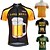 baratos Camisolas masculinas-21Grams Homens Camisa para Ciclismo Manga Curta Moto Blusas com 3 bolsos traseiros Ciclismo de Montanha Ciclismo de Estrada Resistente a UV Respirável Secagem Rápida Pavio Humido Preto Amarelo Verde
