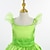 cheap Movie &amp; TV Theme Costumes-Tinker Bell Fairytale Princess Tiana Flower Girl Dress Theme Party Costume Accessories Set Girls&#039; Movie Cosplay Halloween Green Dress Halloween Carnival Masquerade Organza World Book Day Costumes