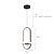 billige Ring &amp; Rund Design-15cm led pendel linje design geometriske former metall kunstnerisk stil moderne stil nyhet malt finish svart moderne kunstnerisk 85-265v